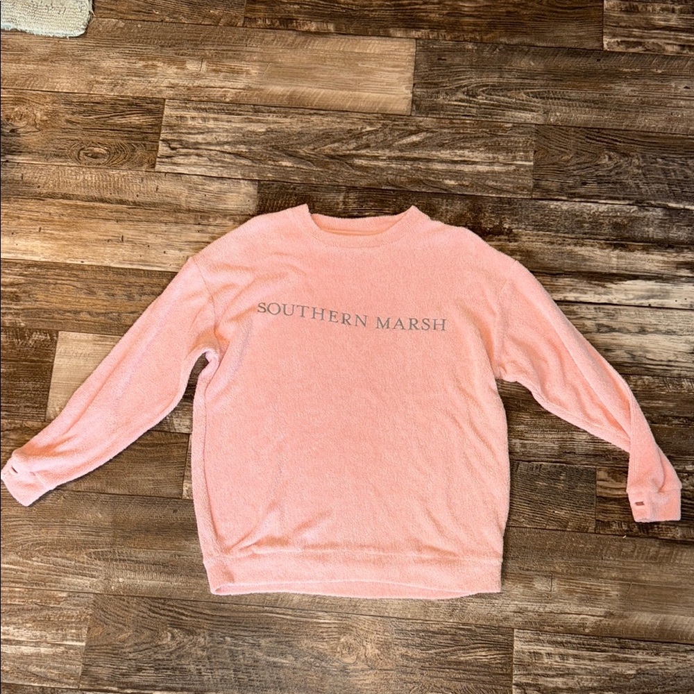 Southern Marsh Coral Crewneck